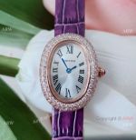 Knock Off Cartier Baignoire De Rose Gold Iced Out Watches Quartz